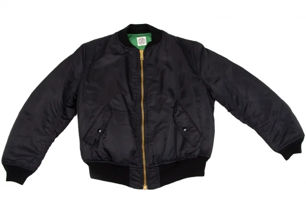 ワークショップWORKSHOP リバーシブルMA-1フライトジャケット 黒緑M位