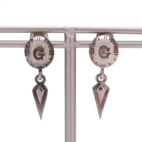 ジャンポールゴルチエJPG ロゴシャープデザインピアス シルバー (K-132041)