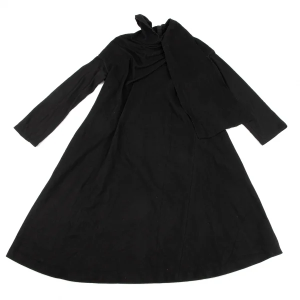 ヨウジヤマモト ファムYohji Yamamoto FEMME ウール袖切替ストール