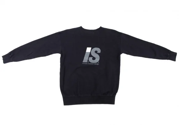 イッセイミヤケISSEY MIYAKE I.S. コットンバックロゴスウェット 紺9