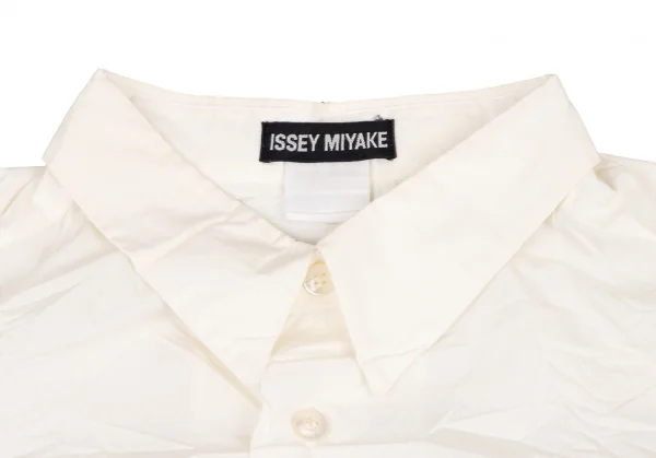 イッセイミヤケメンISSEY MIYAKE MEN シワプリーツ長袖シャツ 生成りXL