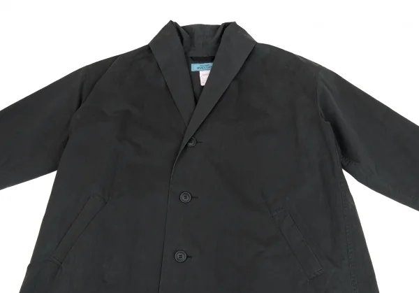 イッセイミヤケISSEY MIYAKE WINDCOAT ショールカラーコート 緑XS (K