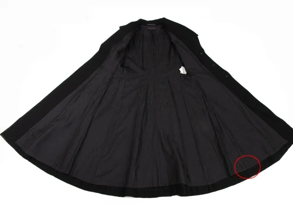 コムデギャルソンCOMME des GARCONS ウール裏柄セーラーカラーロング