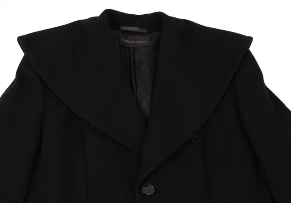 コムデギャルソンCOMME des GARCONS ウール裏柄セーラーカラーロング