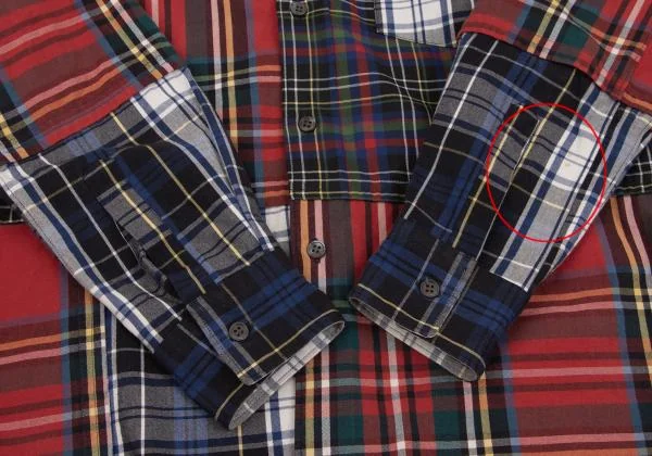 コムデギャルソンシャツCOMME des GARCONS SHIRT マルチチェックパッチ