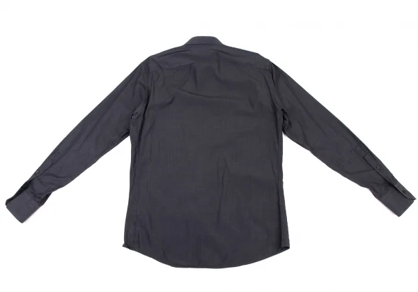 グッチGUCCI コットン長袖シャツ チャコール38 (K-133723)