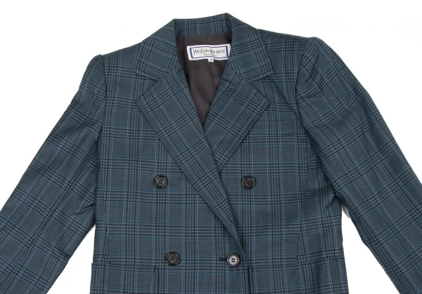 イヴサンローランYves Saint Laurent オーバーチェックセットアップ