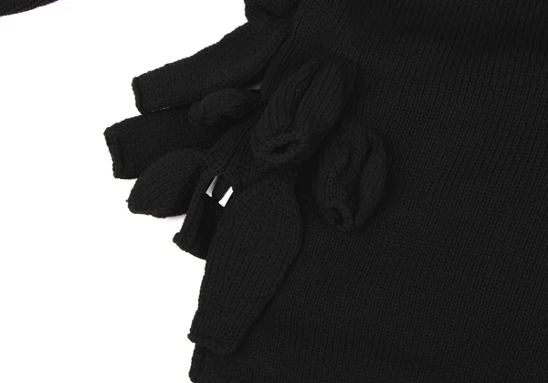 コムデギャルソンCOMME des GARCONS アップリケデザイン変形ニット