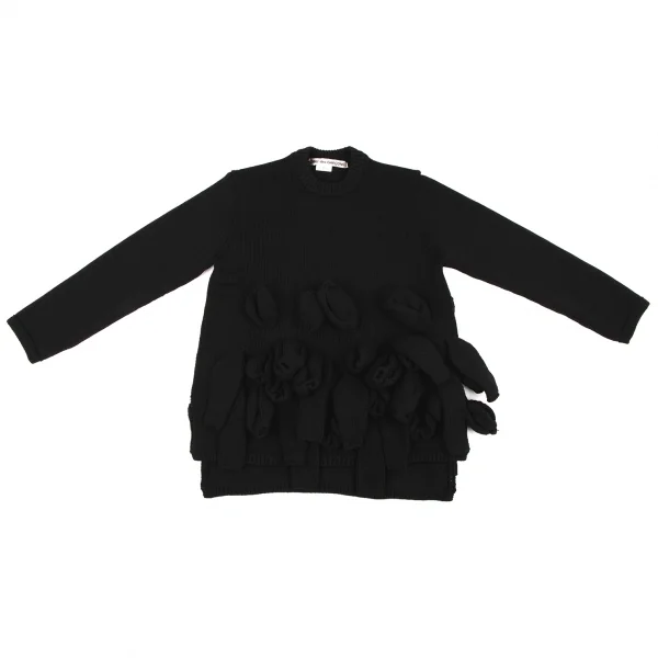 コムデギャルソンCOMME des GARCONS アップリケデザイン変形ニット