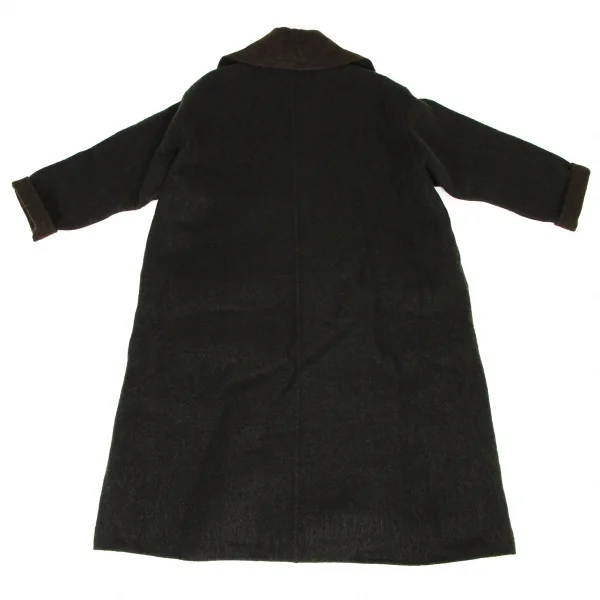 イッセイミヤケISSEY MIYAKEウールナイロンバイカラーオーバーサイズ