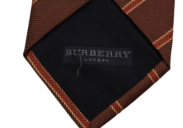 バーバリーBURBERRY LONDON ポイントホース刺繍レジメンタルシルク