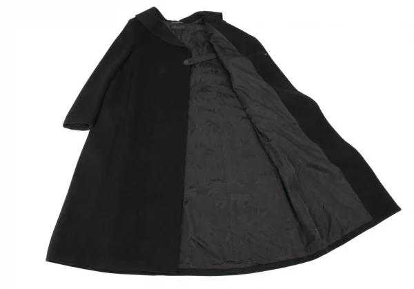 コムデギャルソンCOMME des GARCONS ウール裏花柄フックロングコート