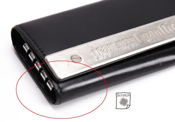 ジャンポールゴルチエJean Paul GAULTIER メタルプレートキーケース 黒