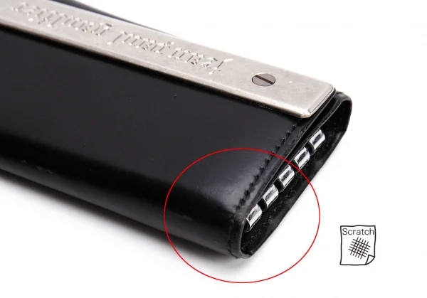 ジャンポールゴルチエJean Paul GAULTIER メタルプレートキーケース 黒