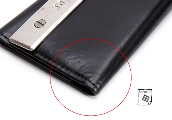 ジャンポールゴルチエJean Paul GAULTIER メタルプレートキーケース 黒