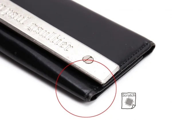 ジャンポールゴルチエJean Paul GAULTIER メタルプレートキーケース 黒