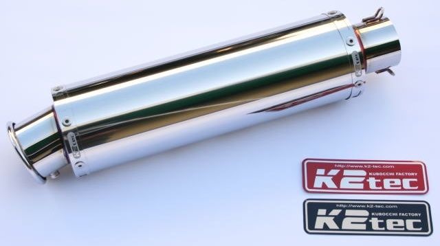 Webike | K2TEC ケイツーテック 汎用ステンレスサイレンサー 60.5