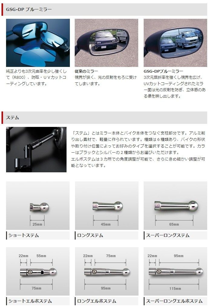 Webike | Magical Racing マジカルレーシング マジカル NK1ミラー TYPE