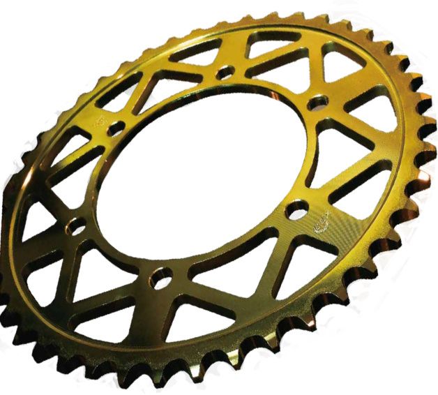 Webike | XAM ザム タフライトスチール ゴールド リアスプロケット