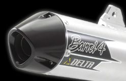 Webike | DELTA デルタ バレル4サイレンサー XR230(F3795) | スリップ