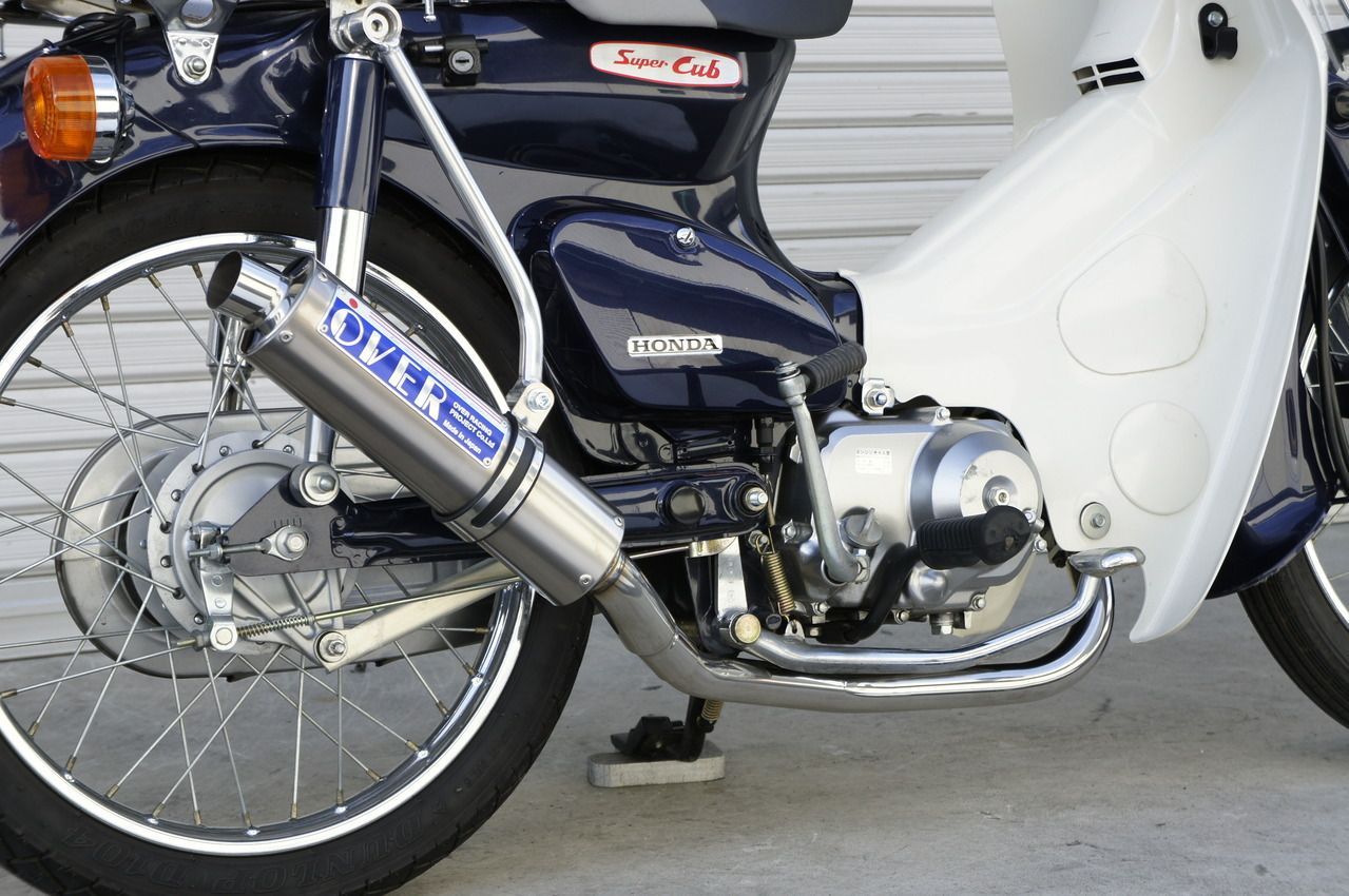 Webike | OVER オーヴァー オーバー ステンカーボン マフラー Cub90(13