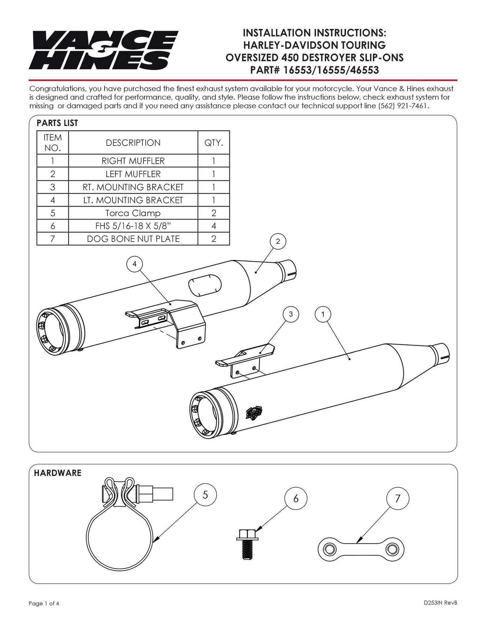 Webike | VANCE&HINES バンス&ハインズ オーバーサイズ 450