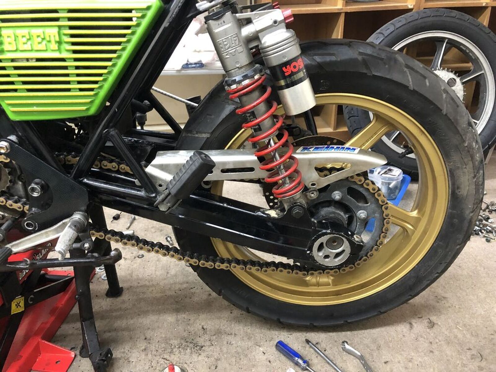 KAWASAKI Z550「日記第600回記念wヨシムラKYBリアサスペンションを