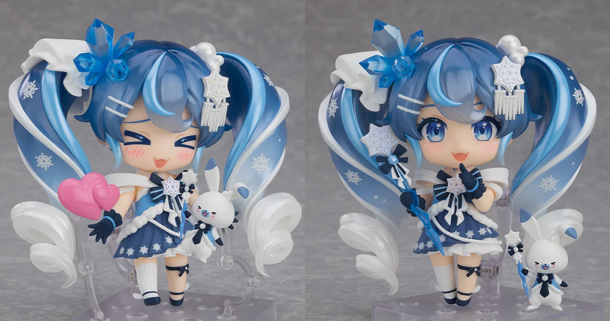 雪ミク2025『ねんどろいど 雪ミク Crystal Snow Ver.』きらめく