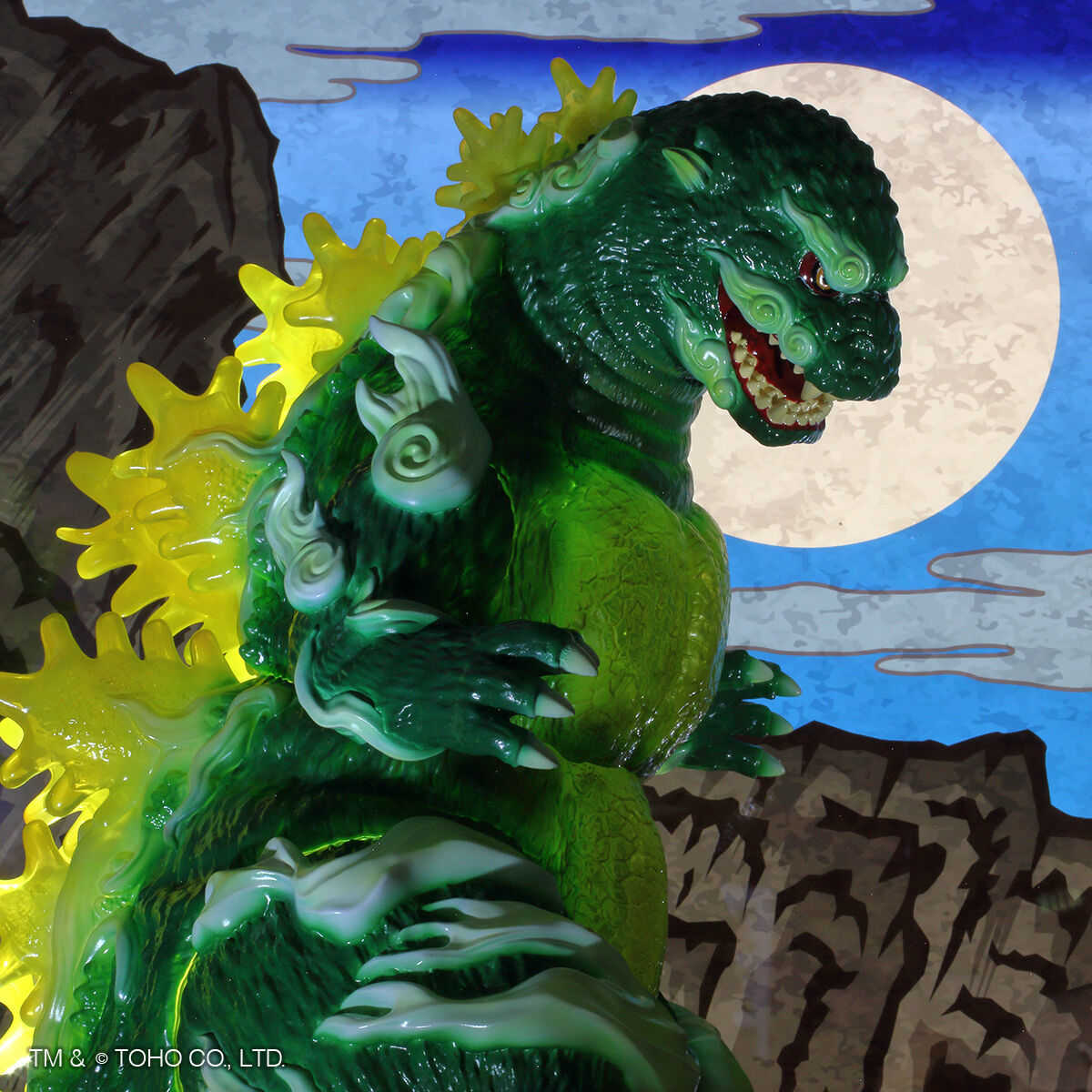 PLEX GODZILLA VINYL ART『GVA-BC ゴジラ 1995 Frog Tree 浮世ノ絵（翠