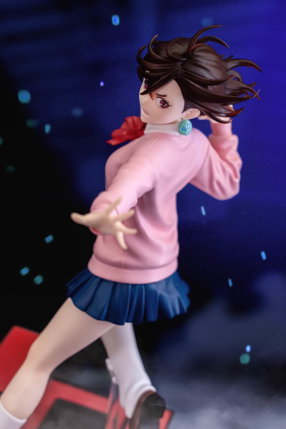 タイトー『DRESSTA《ダンダダン》モモ』塗装済み完成品、タイトルロゴ