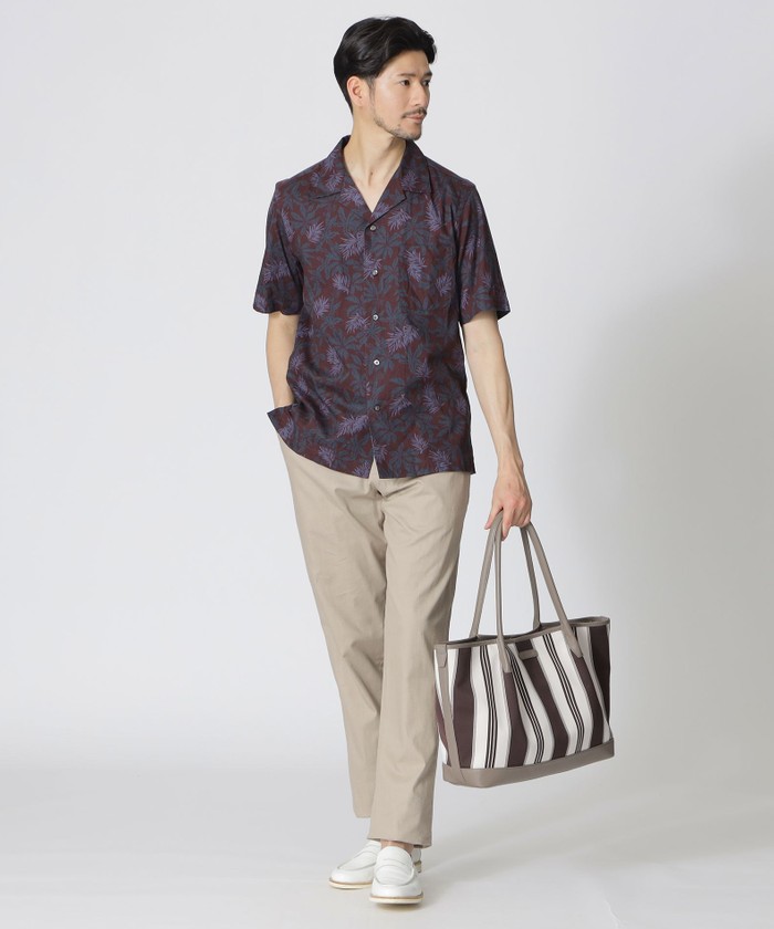 ストライプ柄トートバッグ(506064127)｜HANKYU MEN'S / 阪急メンズ