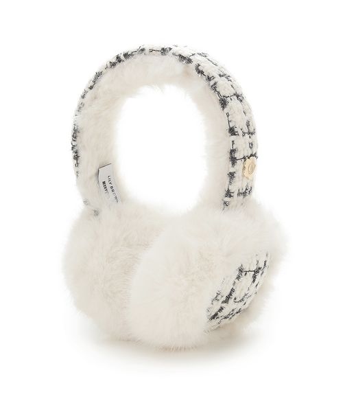 LILY BROWN×MARY QUANT】デイジーモチーフファーイヤーマフラ