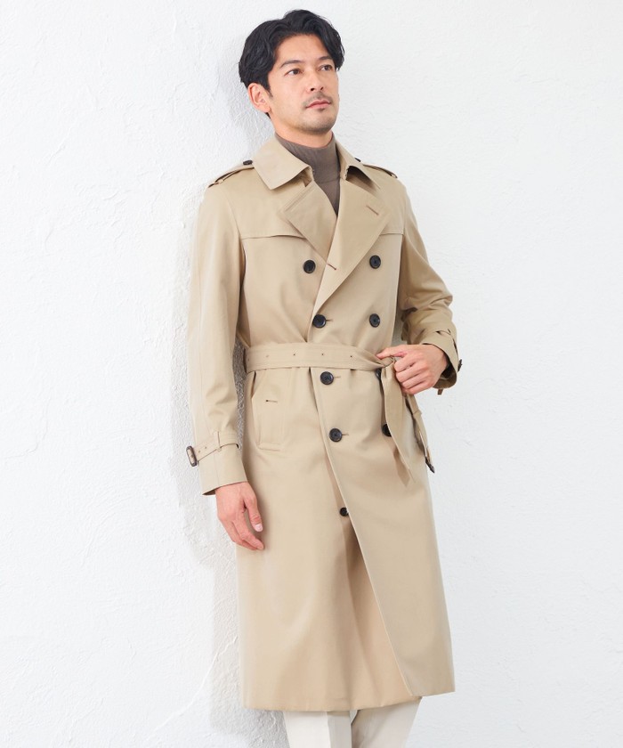100年コート＞ダブルトレンチロングコート(504992481)｜HANKYU MEN'S