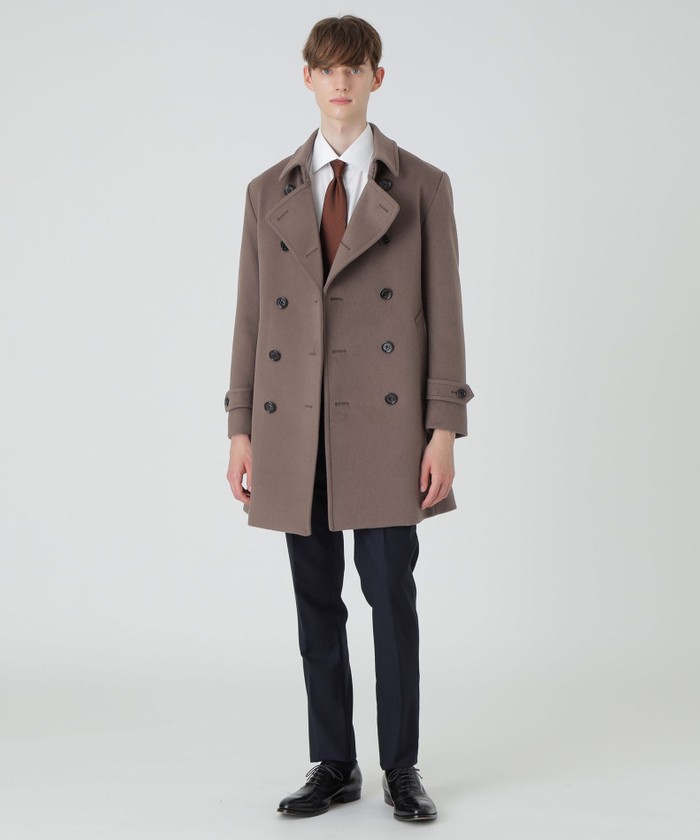 ダブルフェイスビーバーダブルブレストコート(505738905)｜HANKYU