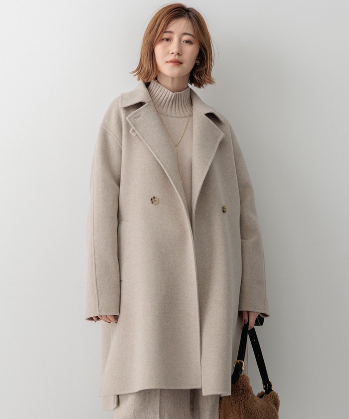 滝沢眞規子さん着用/Oggi掲載】MANTECOPure リバーコート(506837354