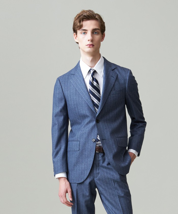 ESSENTIAL CLOTHING】ミルドクリーンストライプ スーツ/総裏(506871071