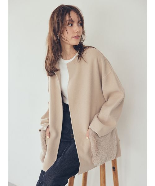 ホワイト系｜コート｜Mila Owen(ミラオーウェン)｜阪急百貨店公式通販