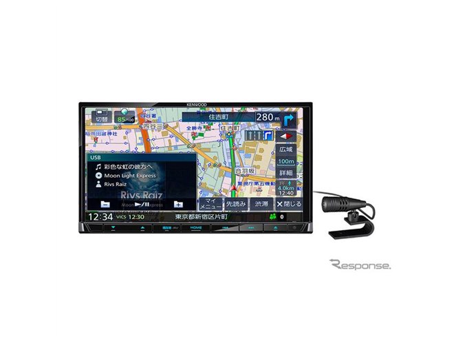ケンウッド、特定販路向け彩速ナビの2018年モデル発表…逆走警告機能を