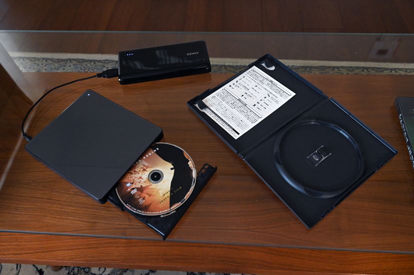 popIn AladdinにDVDミレルを組み合わせ、手持ちのDVDをおうちの大画面