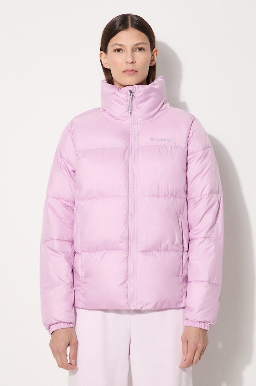 Columbia jacket Puffect Jacket women's pink color 1864781 at PRM US