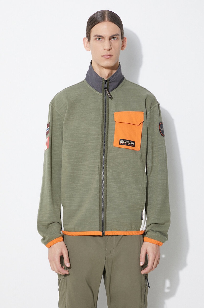 Needles sweatshirt Track Jacket men's green color OT226 at PRM US