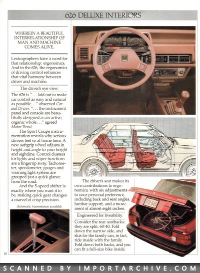 1985 Mazda 626 Brochure - ImportArchive