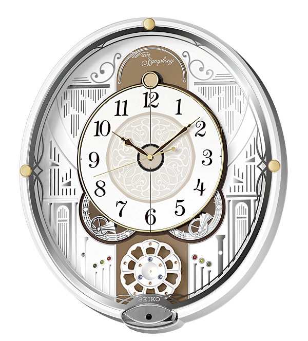 からくり時計 ウエーブシンフォニー RE570W セイコー SEIKO電波時計