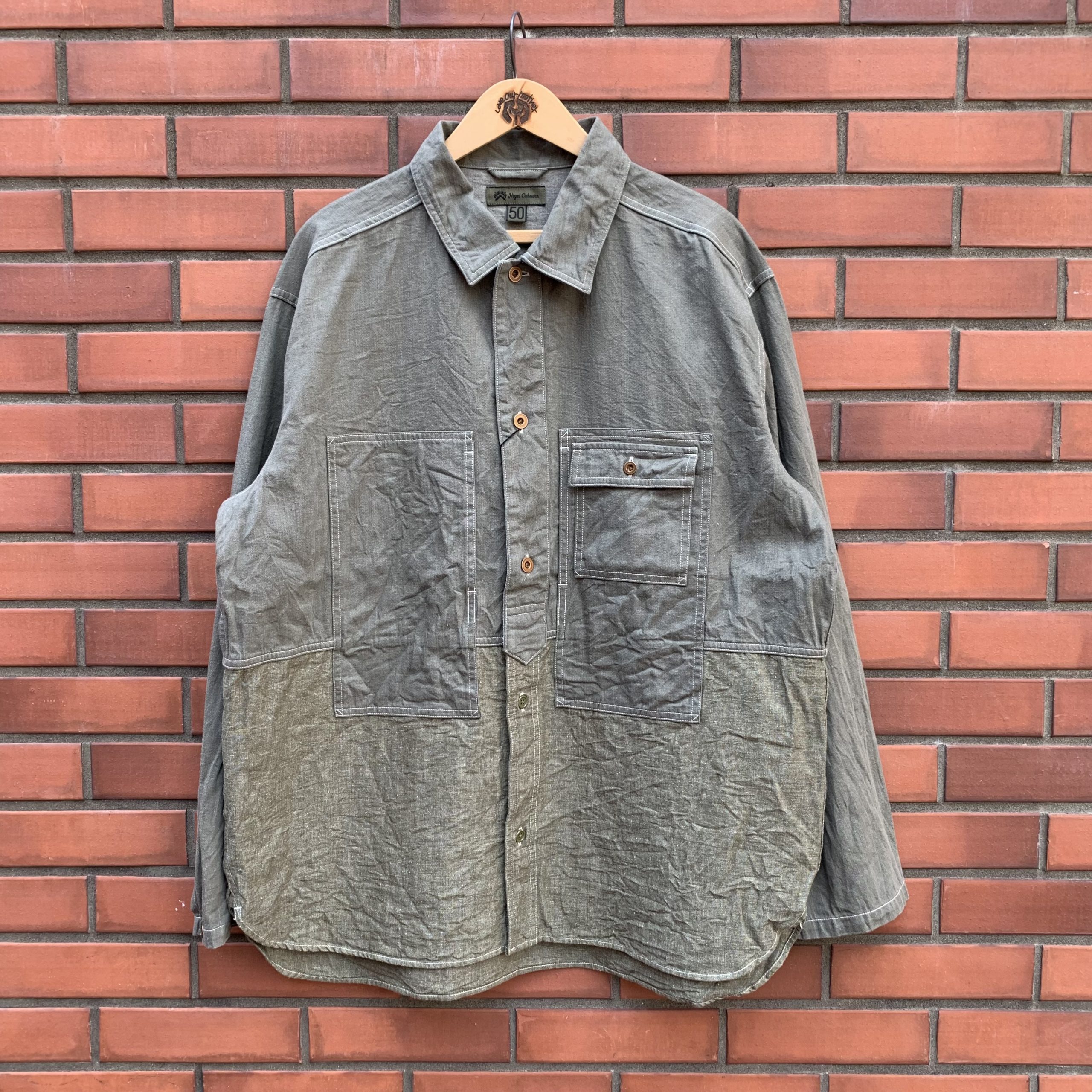 Nigel Cabourn UTILITY SHIRT TYPE2 – 10oz DENIM | INDIGO BLUE