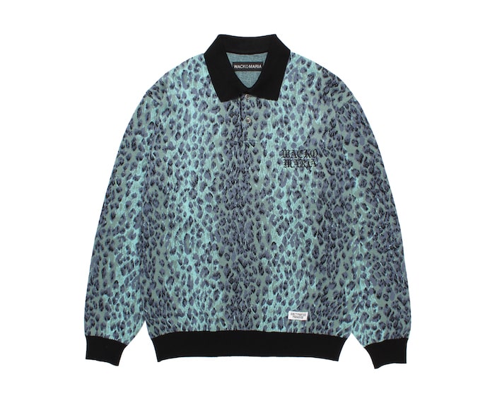 WACKO MARIA(ワコマリア)｜LEOPARD KNIT POLO SHIRT｜正規通販取扱店