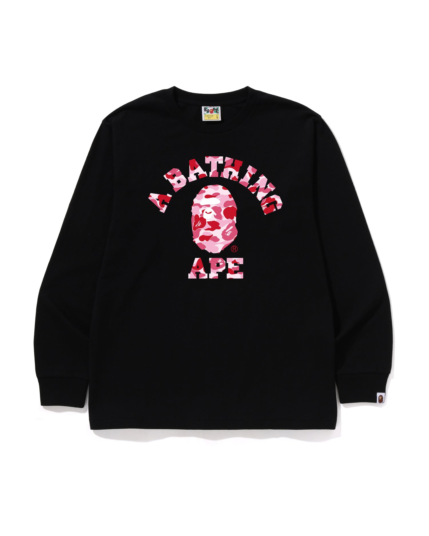A BATHING APE® Abc Camo College Ls Tee | Bape official website