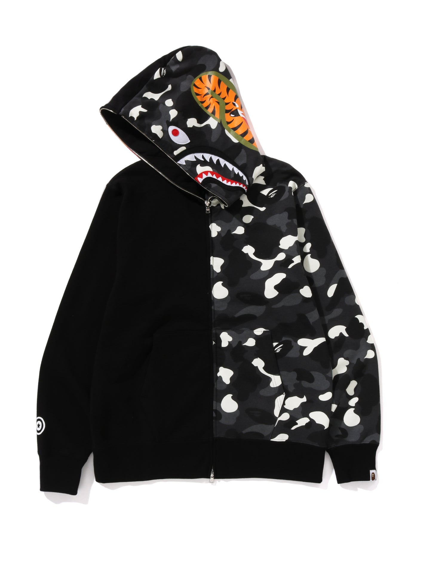 A BATHING APE® City Camo Tiger Shark Full Zip Hoodie | Bape
