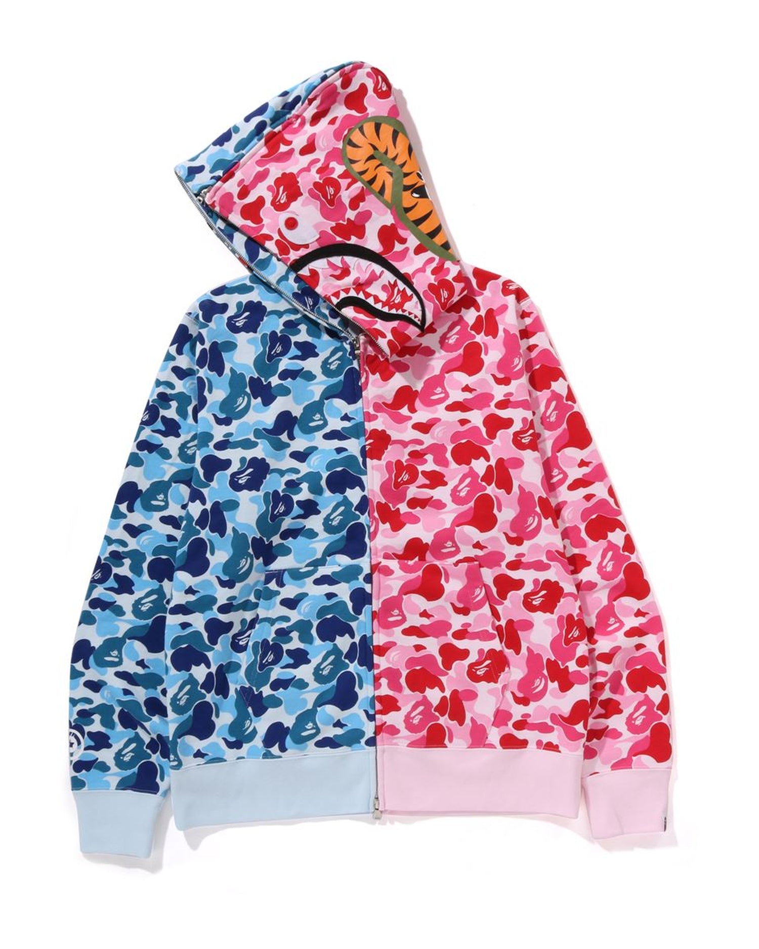 A BATHING APE® Abc Camo Separate Shark Full Zip Hoodie | Bape