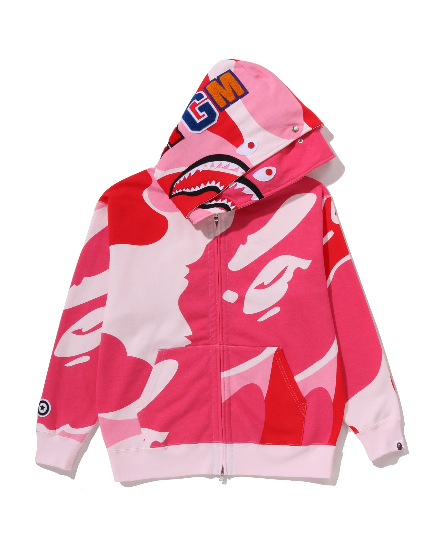 A BATHING APE® Mega Abc Camo Double Shark Relaxed Fit Full Zip