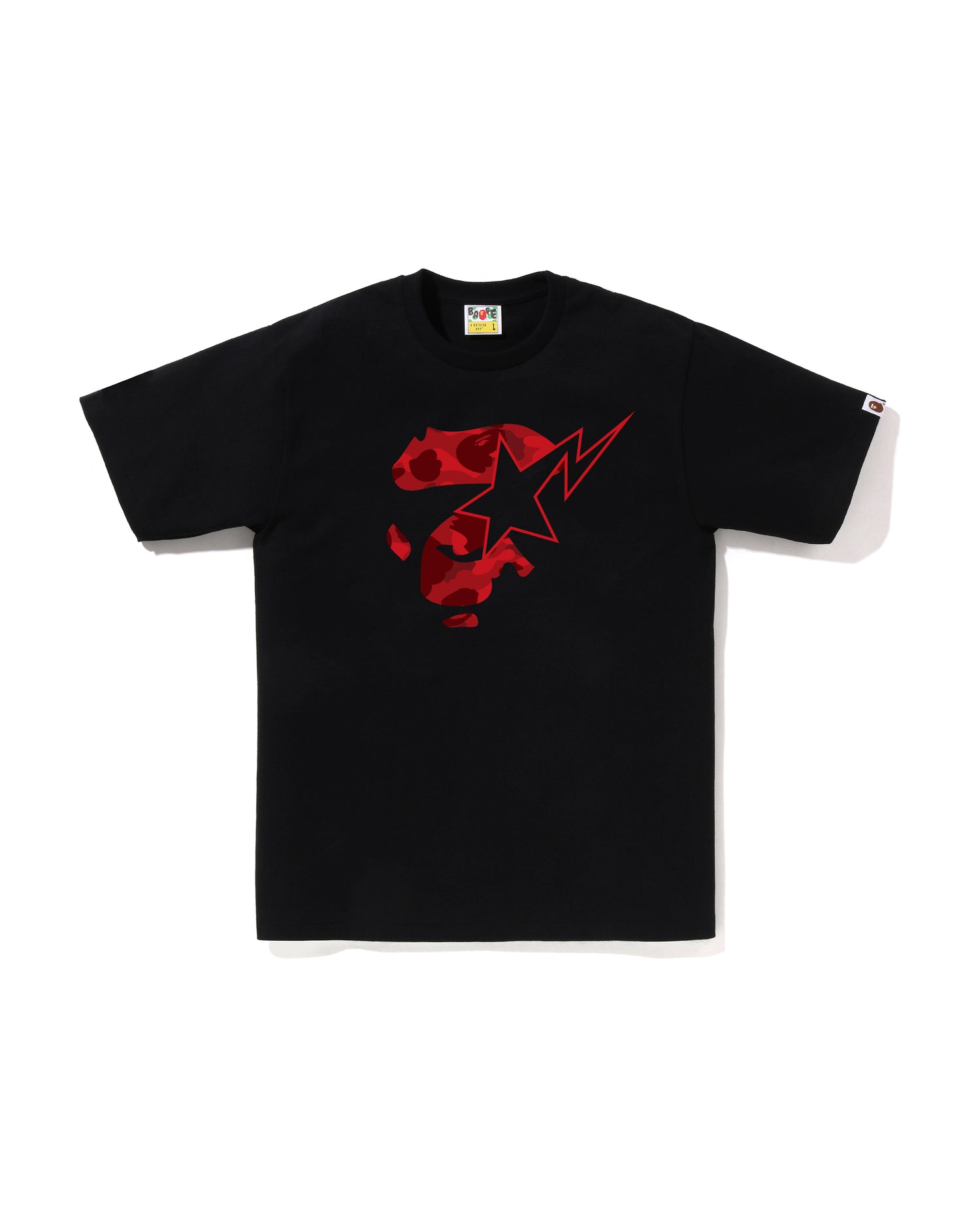 A BATHING APE® Color Camo Ape Face STA Tee | Bape official website